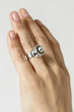 Pamono Silver Ring from Erik Granit, 1967><noscript><img width=