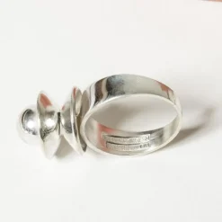 Pamono Silver Ring from Erik Granit, 1967><noscript><img width=