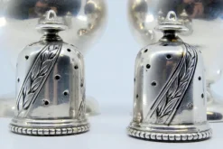 New Pamono Silver Salt and Pepper Shakers, Set of 2