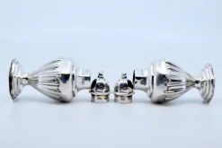 Pamono Silver Salt and Pepper Shaker with Reliefs, Set of 2><noscript><img width=