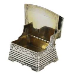 Pamono Silver Salt Shaker Throne, Moscow, Russia, 1867><noscript><img width=