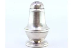 Sale Pamono Silver Salt Shaker with Edge and Base Friezes