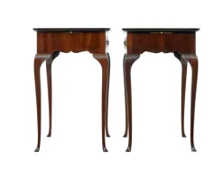 Pamono Silver Side Tables, 1900s, Set of 2> Coffee & Side Tables