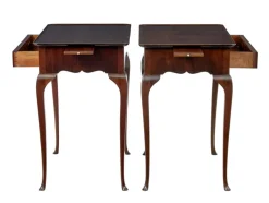 Pamono Silver Side Tables, 1900s, Set of 2><noscript><img width=