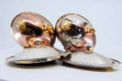 Pamono Silver Sugar Bowls with Friezes on the Edges, Set of 2><noscript><img width=