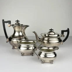 Pamono Silver Tea Set, Sheffield, England, 1930s, Set of 4> Coffee & Tea Service
