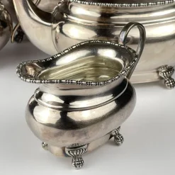 Pamono Silver Tea Set, Sheffield, England, 1930s, Set of 4> Coffee & Tea Service