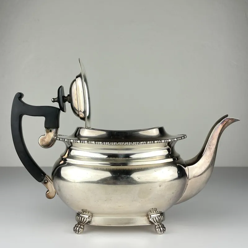 Pamono Silver Tea Set, Sheffield, England, 1930s, Set of 4> Coffee & Tea Service