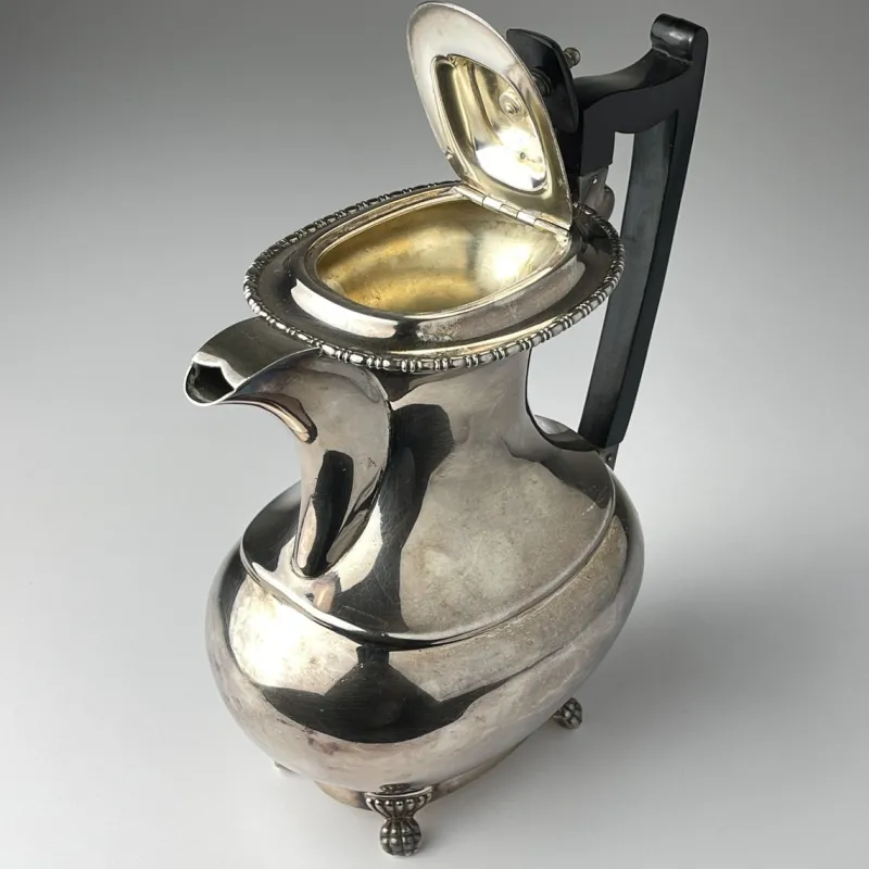 Pamono Silver Tea Set, Sheffield, England, 1930s, Set of 4> Coffee & Tea Service