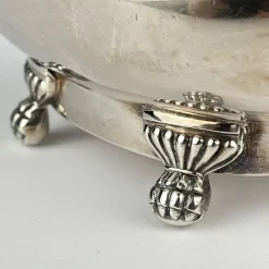 Pamono Silver Tea Set, Sheffield, England, 1930s, Set of 4><noscript><img width=