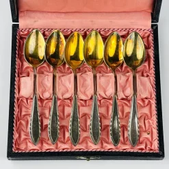 Outlet Pamono Silver Teaspoons Theodor Meyer Bern from Berndorf, 1920s, Set of 6