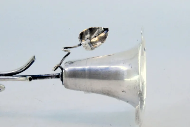 Pamono Silver Toothpick Holder with Chalice Cut> Dinnerware Accessories