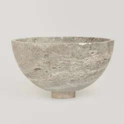 Pamono Silver Travertine Fruit Bowl Centerpiece from Kiwano Concept> Tabletop|Bowls