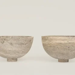 Pamono Silver Travertine Fruit Bowl Centerpiece from Kiwano Concept><noscript><img width=