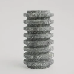 Pamono Silver Travertine Layer Vase from Kiwano Concept> Tabletop|Vases