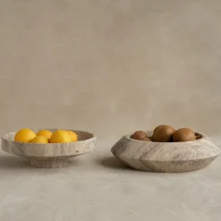 Pamono Silver Travertine Narrow Bowl from Kiwano Concept><noscript><img width=