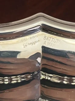Pamono Silver Tray, Italy, 1980s><noscript><img width=
