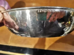 Outlet Pamono Silver Tray with Embedded Silver Coins, 19th Century
