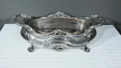 Hot Pamono Silvered Bronze Planter by Victor Saglier