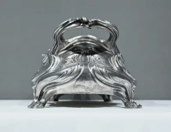 Hot Pamono Silvered Bronze Planter by Victor Saglier