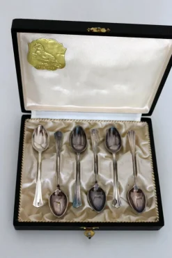Best Pamono Silvered Mocca Spoons from Argentor Werke, 1950s, Set of 6