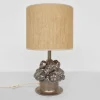 Discount Pamono Silver-Glazed Ceramic Table Lamp by Ugo Zaccagnini, Italy, 1970s