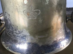 Best Pamono Silver-Plated Brass Sugar Bowls & Tray, 1960s, Set of 3
