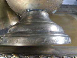 Best Pamono Silver-Plated Brass Sugar Bowls & Tray, 1960s, Set of 3