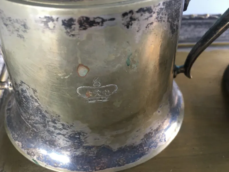 Best Pamono Silver-Plated Brass Sugar Bowls & Tray, 1960s, Set of 3