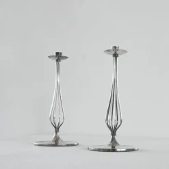 Outlet Pamono Silver-Plated Candleholders by Gustav Beran for Van Kempen & Begeer 1960s, Set of 2