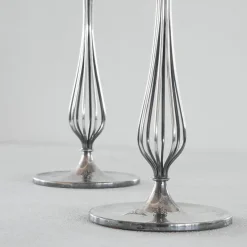 Outlet Pamono Silver-Plated Candleholders by Gustav Beran for Van Kempen & Begeer 1960s, Set of 2