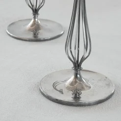 Outlet Pamono Silver-Plated Candleholders by Gustav Beran for Van Kempen & Begeer 1960s, Set of 2
