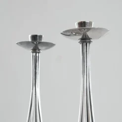 Outlet Pamono Silver-Plated Candleholders by Gustav Beran for Van Kempen & Begeer 1960s, Set of 2