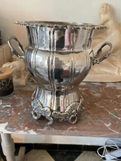 Pamono Silver-Plated Champagne Bucket or Wine Cooler from Royal Sheffield><noscript><img width=