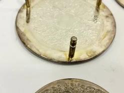 Sale Pamono Silver-Plated Coasters with Floral Decoration from Reader's Digest, 1980s, Set of 7