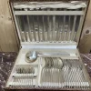 Pamono Silver-Plated Crown Cutlery Set, Set of 99> Cutlery & Serving Utensils
