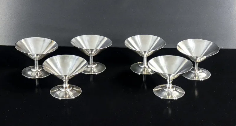 New Pamono Silver-Plated Cups from WMF, 1950s, Set of 6