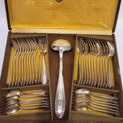 Clearance Pamono Silver-Plated Cutlery Set from Orfèvrerie-Couverts ATO, France, 19th Century, Set of 37