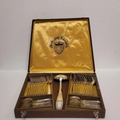 Clearance Pamono Silver-Plated Cutlery Set from Orfèvrerie-Couverts ATO, France, 19th Century, Set of 37