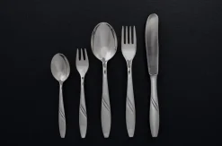 Pamono Silver-Plated Cutlery Set for 6, 1950s, Set of 33> Cutlery & Serving Utensils