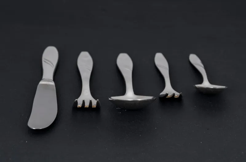 Pamono Silver-Plated Cutlery Set for 6, 1950s, Set of 33> Cutlery & Serving Utensils