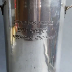 Pamono Silver-Plated Grands Vins D'Alsace Bott Frères Ribeauvillé Champagne Cooler, 1930s><noscript><img width=