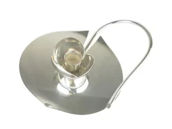Discount Pamono Silver-Plated Metal Candleholder from Lino Sabattini, 1970s