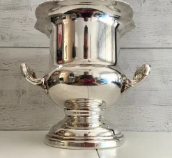 Pamono Silver-Plated Metal Medici Cooler from Viners, Taiwan, 1960s><noscript><img width=