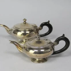 Pamono Silver-Plated Metal Teapots from Christofle, Set of 2> Dinnerware Accessories