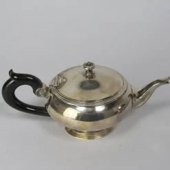 Pamono Silver-Plated Metal Teapots from Christofle, Set of 2><noscript><img width=