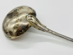 Sale Pamono Silver-Plated Soup Cutlery Set with Spoons, Fork and Ladle from Christofle, France, 1900s, Set of 13