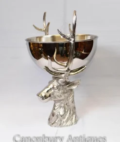Hot Pamono Silver-Plated Stag Champagne Cooler