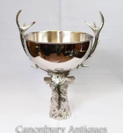 Hot Pamono Silver-Plated Stag Champagne Cooler