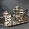 Pamono Silver-Plated Tea and Coffee Set from Christofle, Set of 5> Coffee & Tea Service